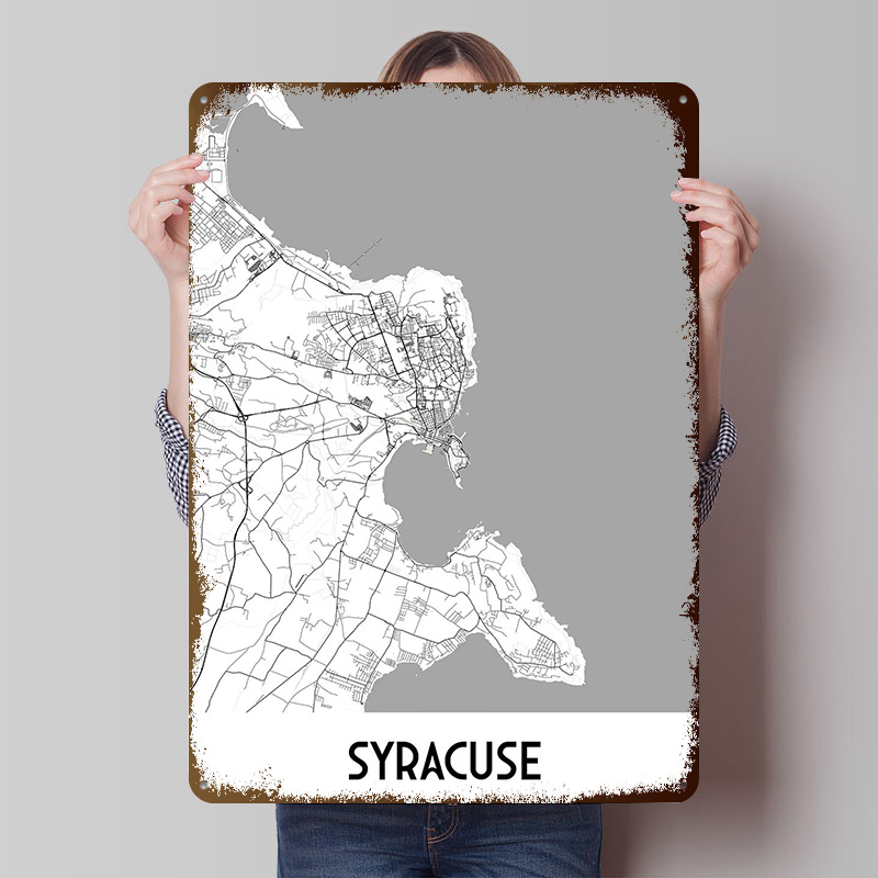 Custom Map Poster - Poster in Metallo con Mappa di