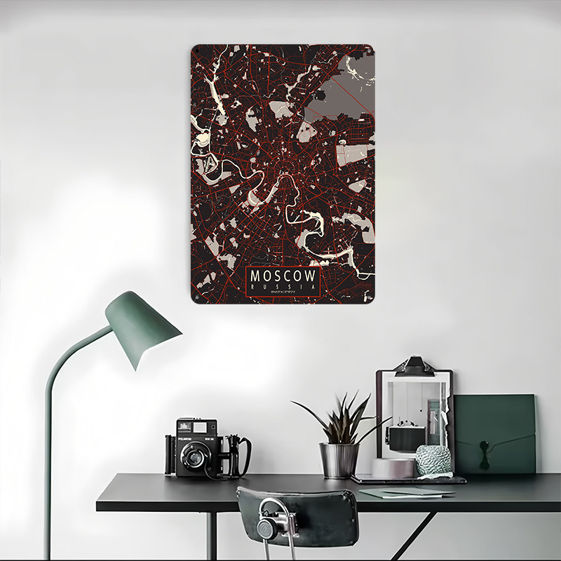 Mappa della città di Mosca Pos - Custom Map Poster recensione e prezzo