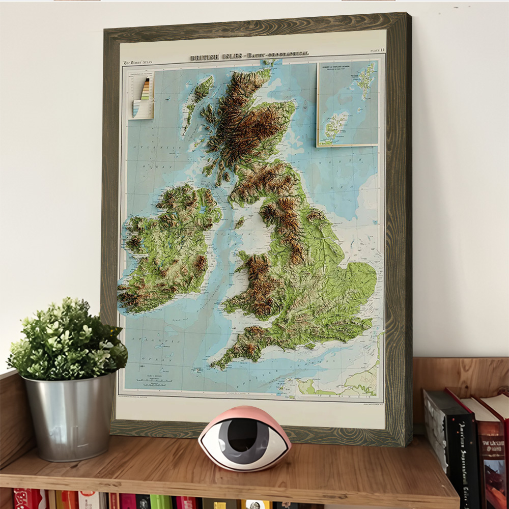 Poster con Mappa in Rilievo 3D - Custom Map Poster recensione e prezzo