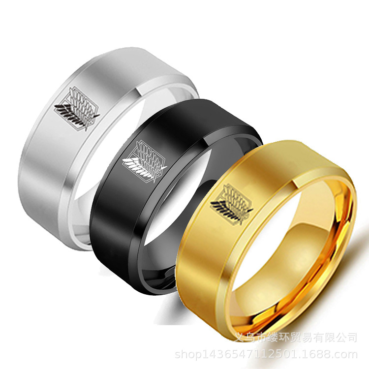 5 colori Attack on Titan Black - Initial Ring Custom recensione e prezzo